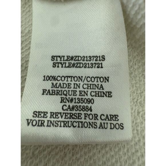 Z SUPPLY Dress Cream Dress Henley Cream Drop Waist Ruffled Comfy Casual Size M - Picture 8 of 9